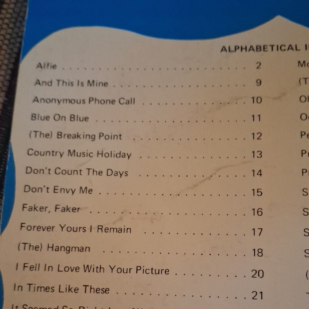Famous Songs By Bacharach And David Vocal/Piano/Organ Songbook - Picture 5 of 9